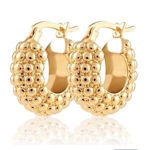 Anthropologie Small bubble ball Hoop bubble Earrings Ear Jewelry new